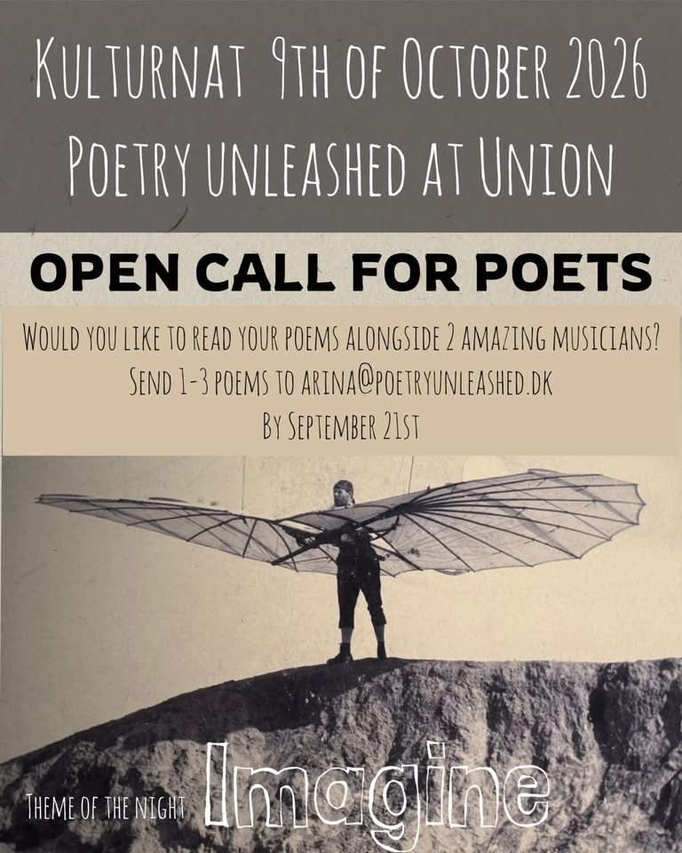 Kulturnat at Union: Poetry Unleashed, theme Imagine, October 9 2026